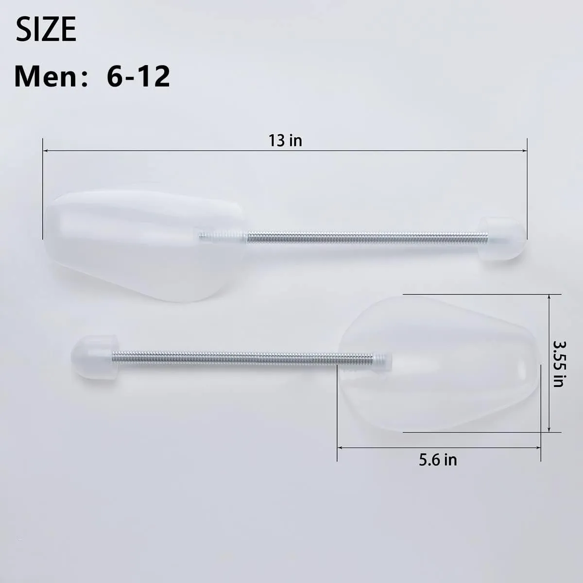 10 Pairs Plastic Shoe Trees for Men (White)