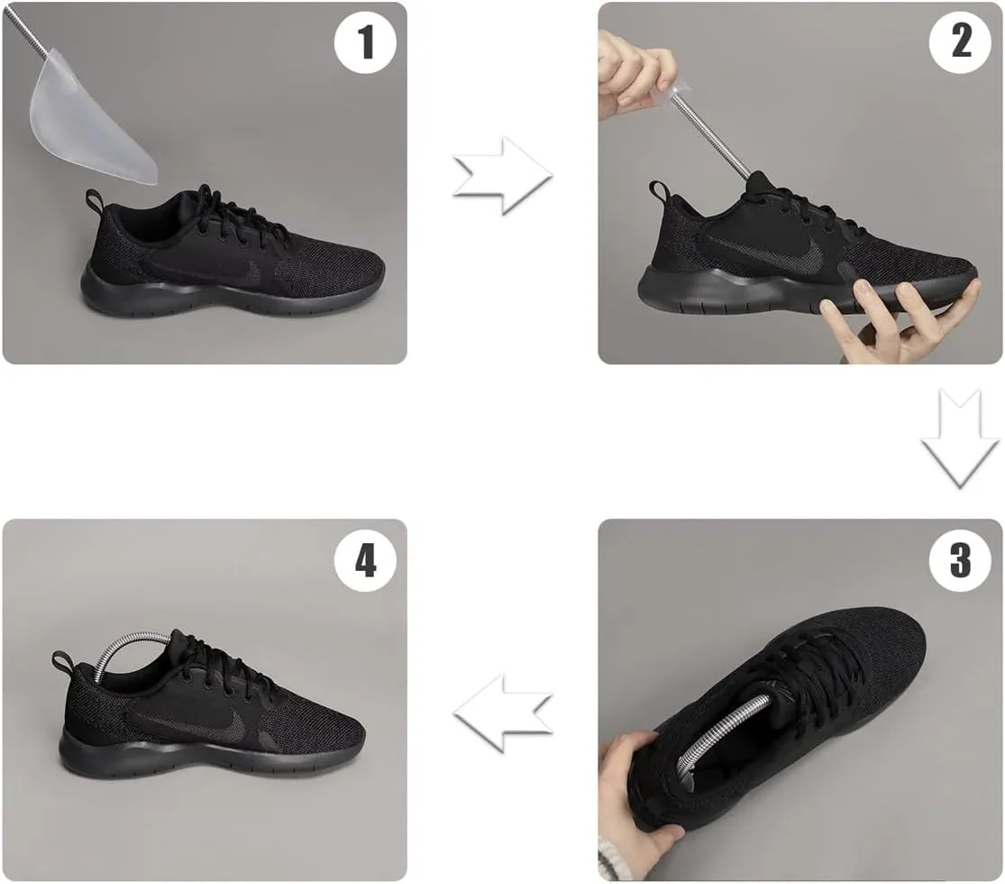 10 Pairs Plastic Shoe Trees for Men (White)