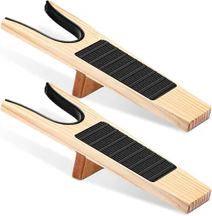 2 Pack Boot Jack Wood Boot Remover for Cowboy Waders Work Bootjack for Men Women Easily Without Bending over