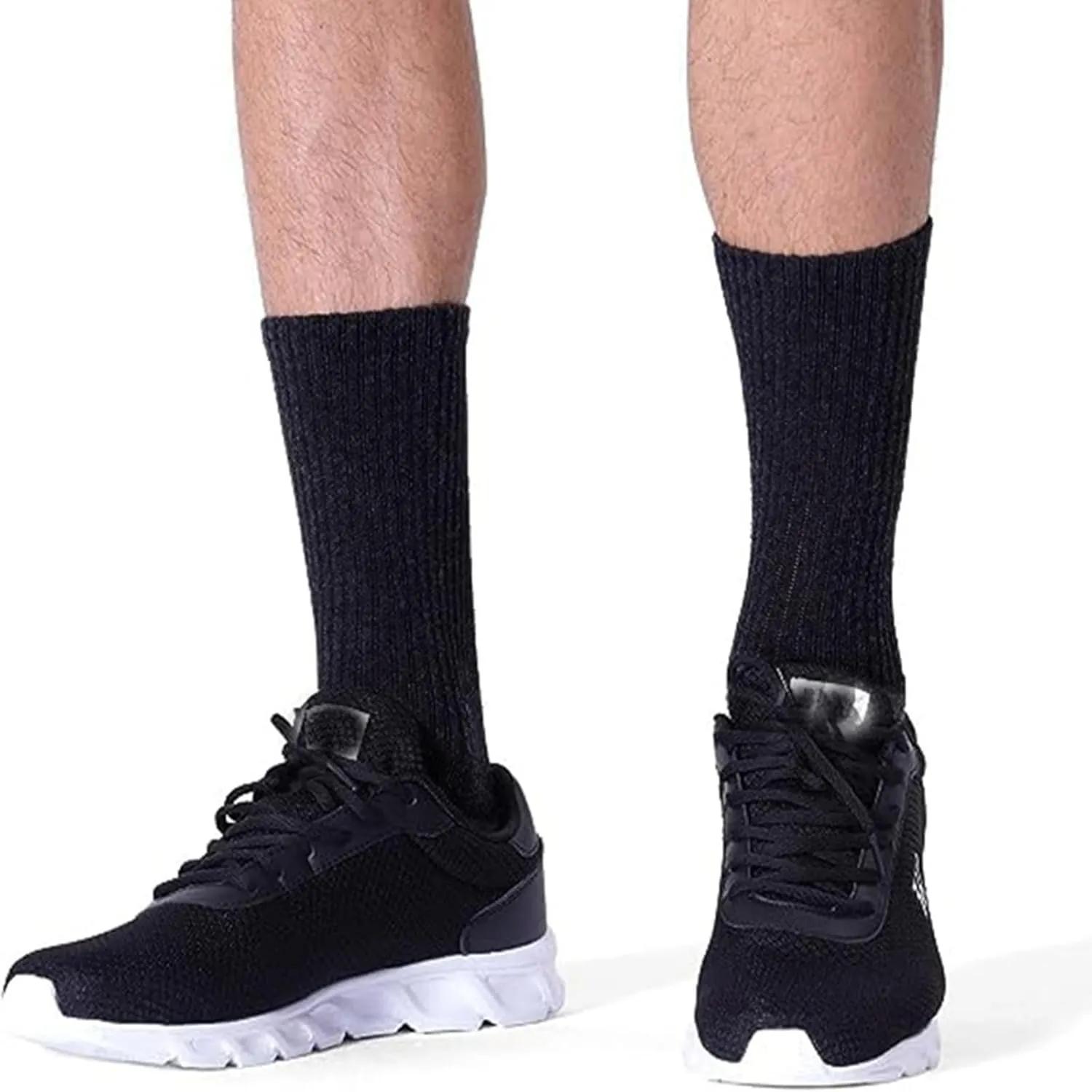 20 Pairs Crew Athletic Socks for Men Moisture Wicking Cushion Crew Socks for Sport Running Traveling