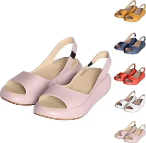 2025 New Sandals, Women's Orthopedic Comfort Flat Sandals, Suitable For All Foot Shapes,Open Toe Wedge Sandal For Women