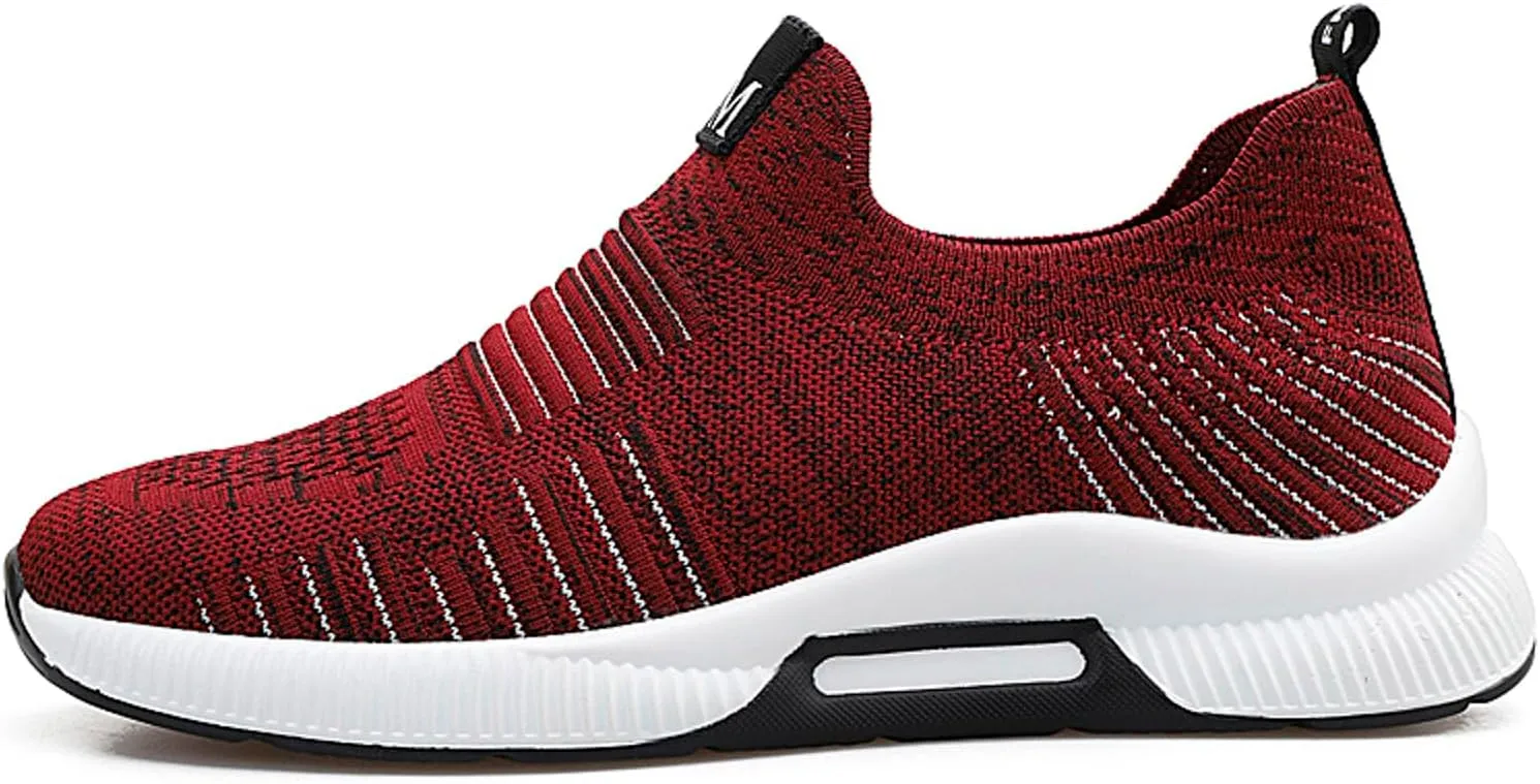 4cm Men's Elevator Shoes Men's Casual Mesh Trainers Lightweight Breathable Lace Up Sports Shoes with Sneaker Men Leather