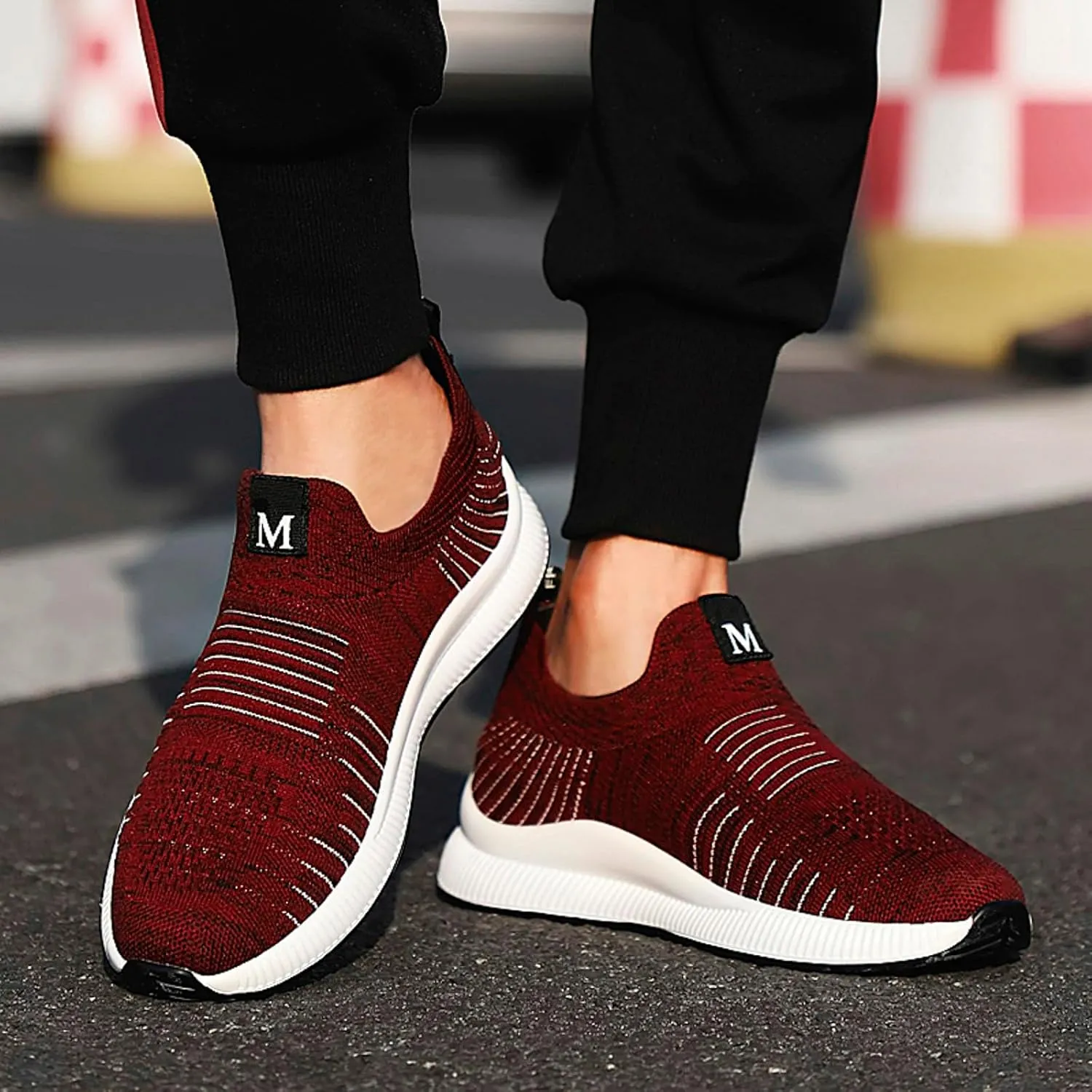 4cm Men's Elevator Shoes Men's Casual Mesh Trainers Lightweight Breathable Lace Up Sports Shoes with Sneaker Men Leather
