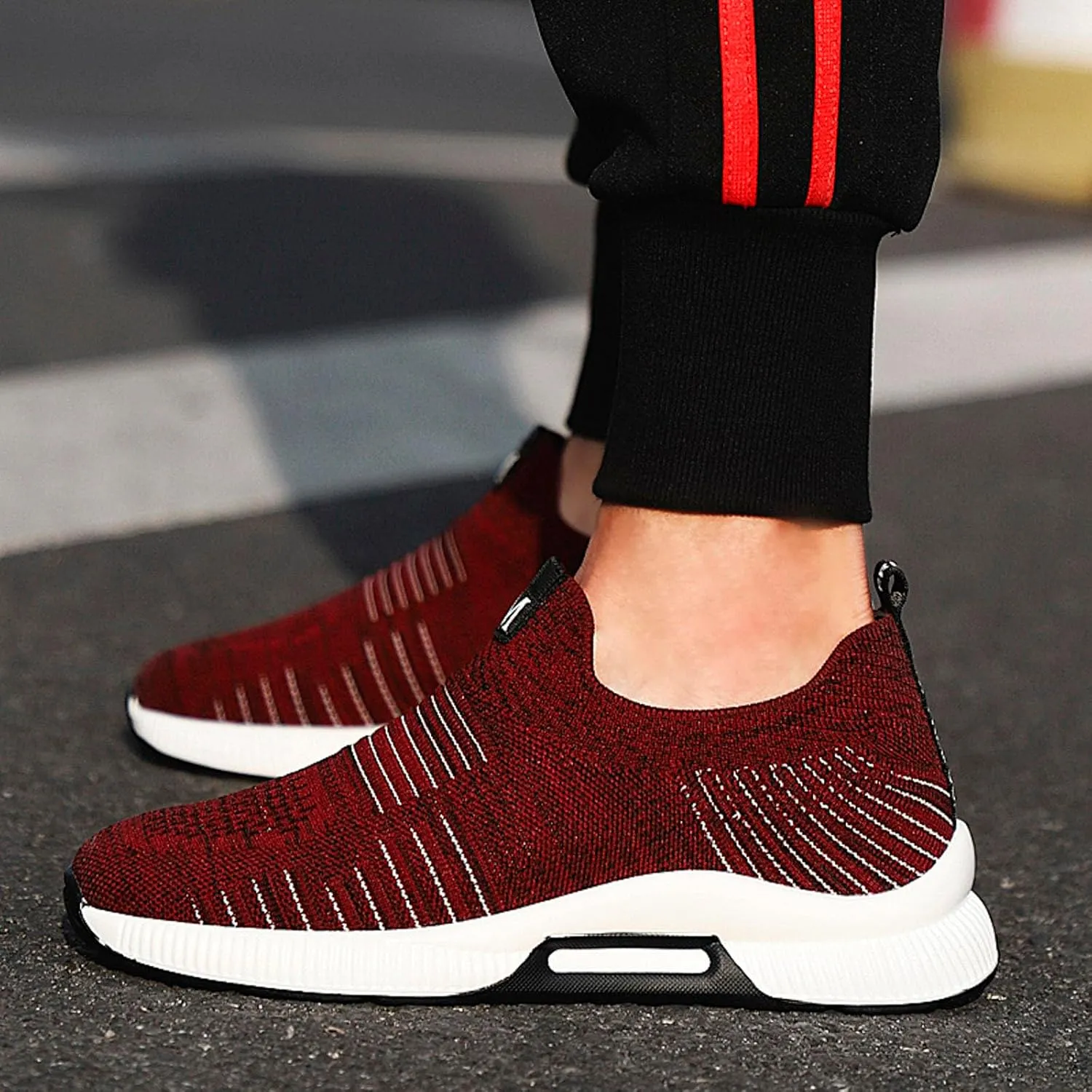 4cm Men's Elevator Shoes Men's Casual Mesh Trainers Lightweight Breathable Lace Up Sports Shoes with Sneaker Men Leather