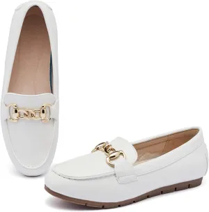 ABEJOJO Women's Loafer Shoes, Comfortable Slip on Casual Flat Penny Shoes for Walking, Driving, Dressy