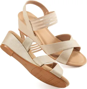 Ablanczoom Wedge Sandals for Women Dressy: Summer Comfortable Ankle Strap Womens Sandal Casual Dressy Wedges Shoes