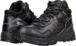 ACE Work Boots by SFC Piston Low and Mid, Men's, Women's, Unisex Soft Toe Slip Resistant Work Boots, Water Resistant, Black