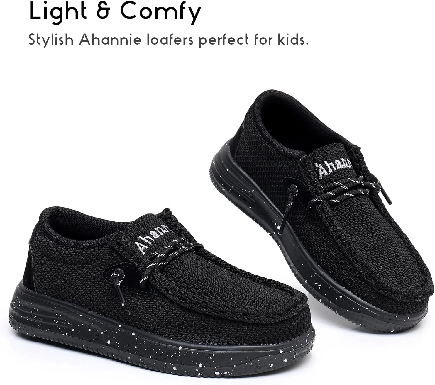 Ahannie Kids Boys Girls Loafers Slip On Casual Lightweight Walking Shoes(Toddler/Little Kid/Big Kid)