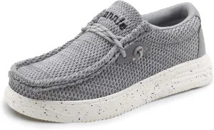 Ahannie Kids Boys Girls Loafers Slip On Casual Lightweight Walking Shoes(Toddler/Little Kid/Big Kid)
