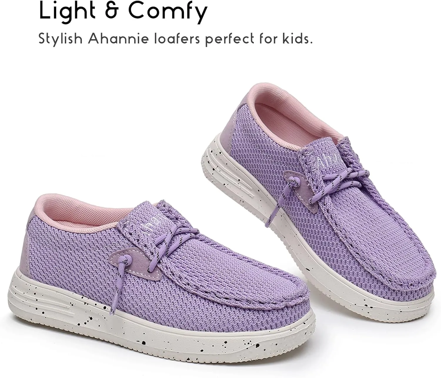 Ahannie Kids Boys Girls Loafers Slip On Casual Lightweight Walking Shoes(Toddler/Little Kid/Big Kid)