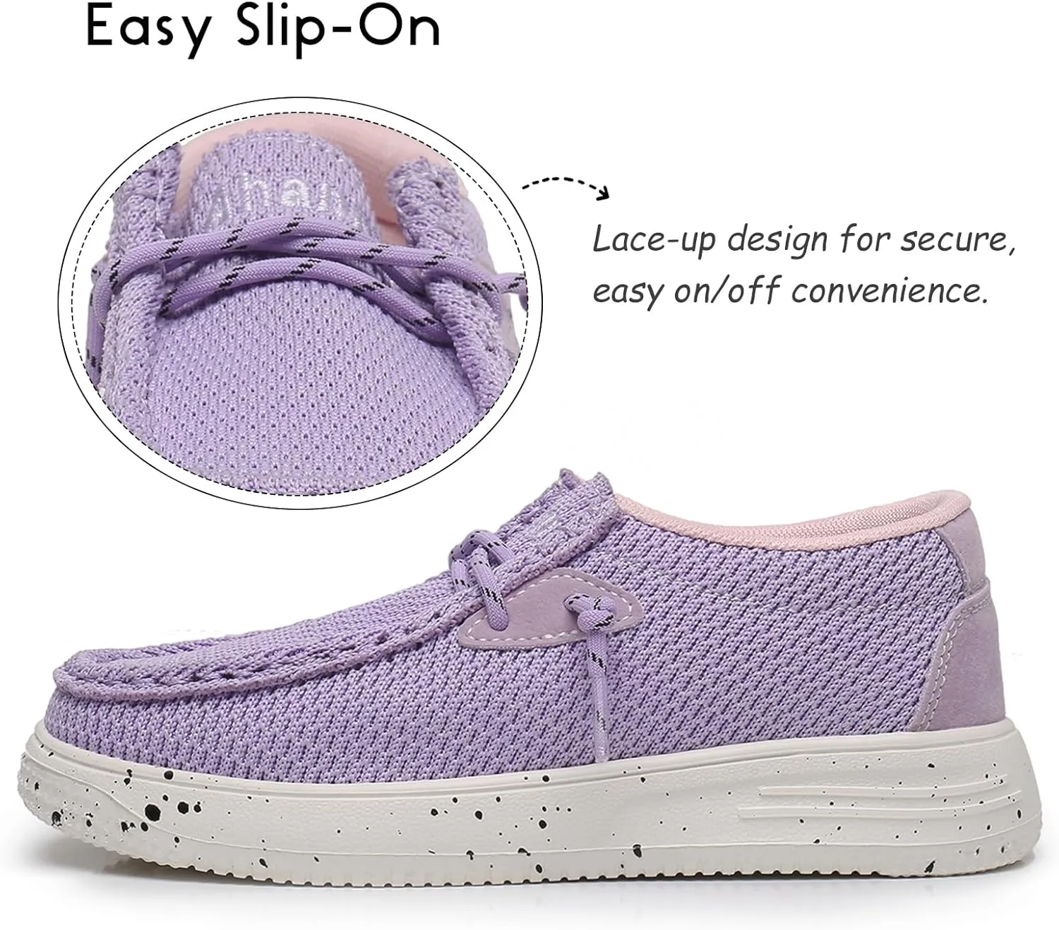 Ahannie Kids Boys Girls Loafers Slip On Casual Lightweight Walking Shoes(Toddler/Little Kid/Big Kid)