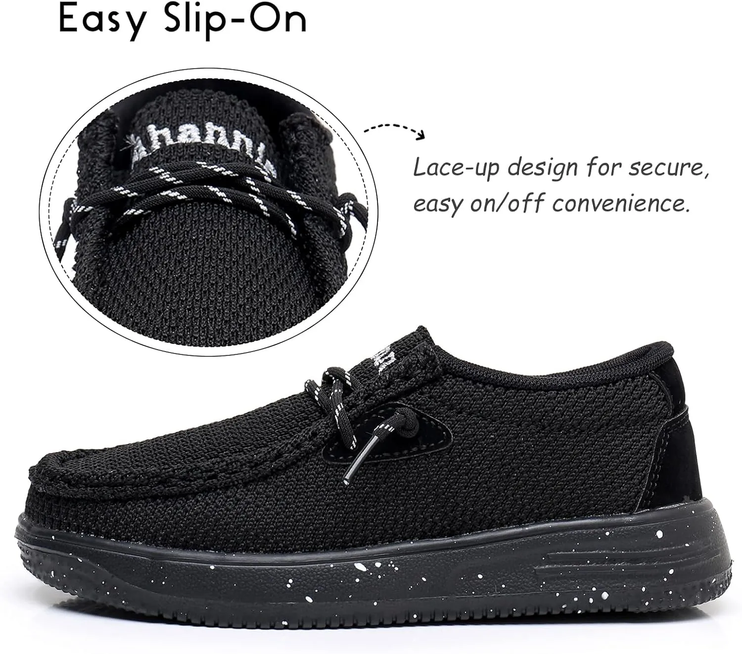 Ahannie Kids Boys Girls Loafers Slip On Casual Lightweight Walking Shoes(Toddler/Little Kid/Big Kid)