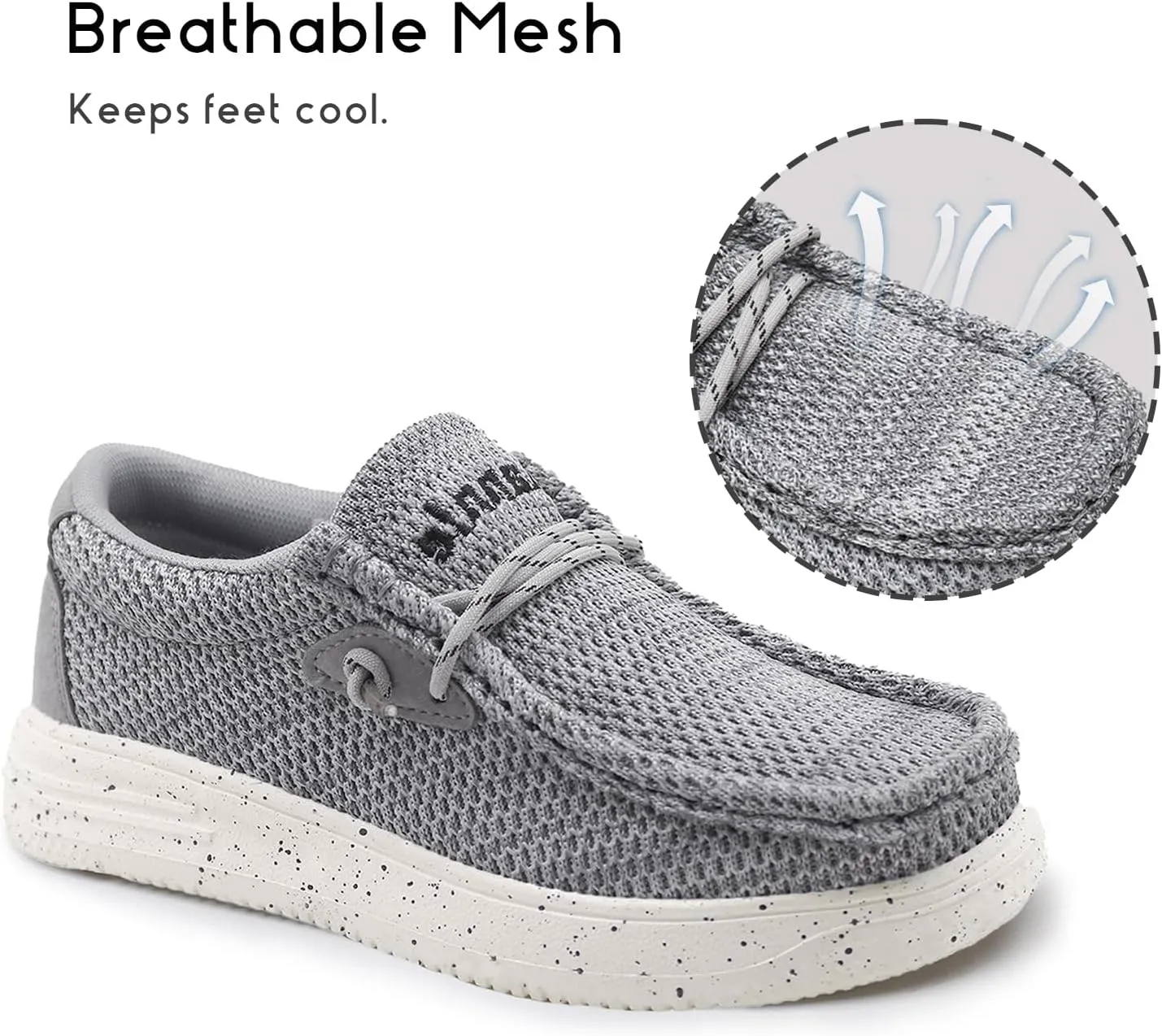 Ahannie Kids Boys Girls Loafers Slip On Casual Lightweight Walking Shoes(Toddler/Little Kid/Big Kid)