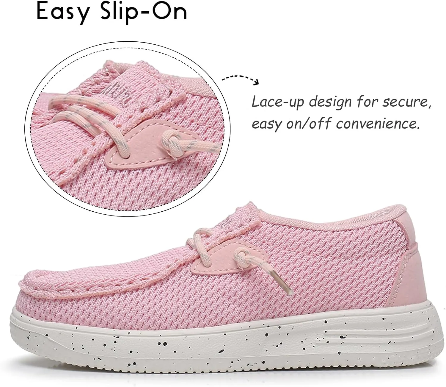 Ahannie Kids Boys Girls Loafers Slip On Casual Lightweight Walking Shoes(Toddler/Little Kid/Big Kid)