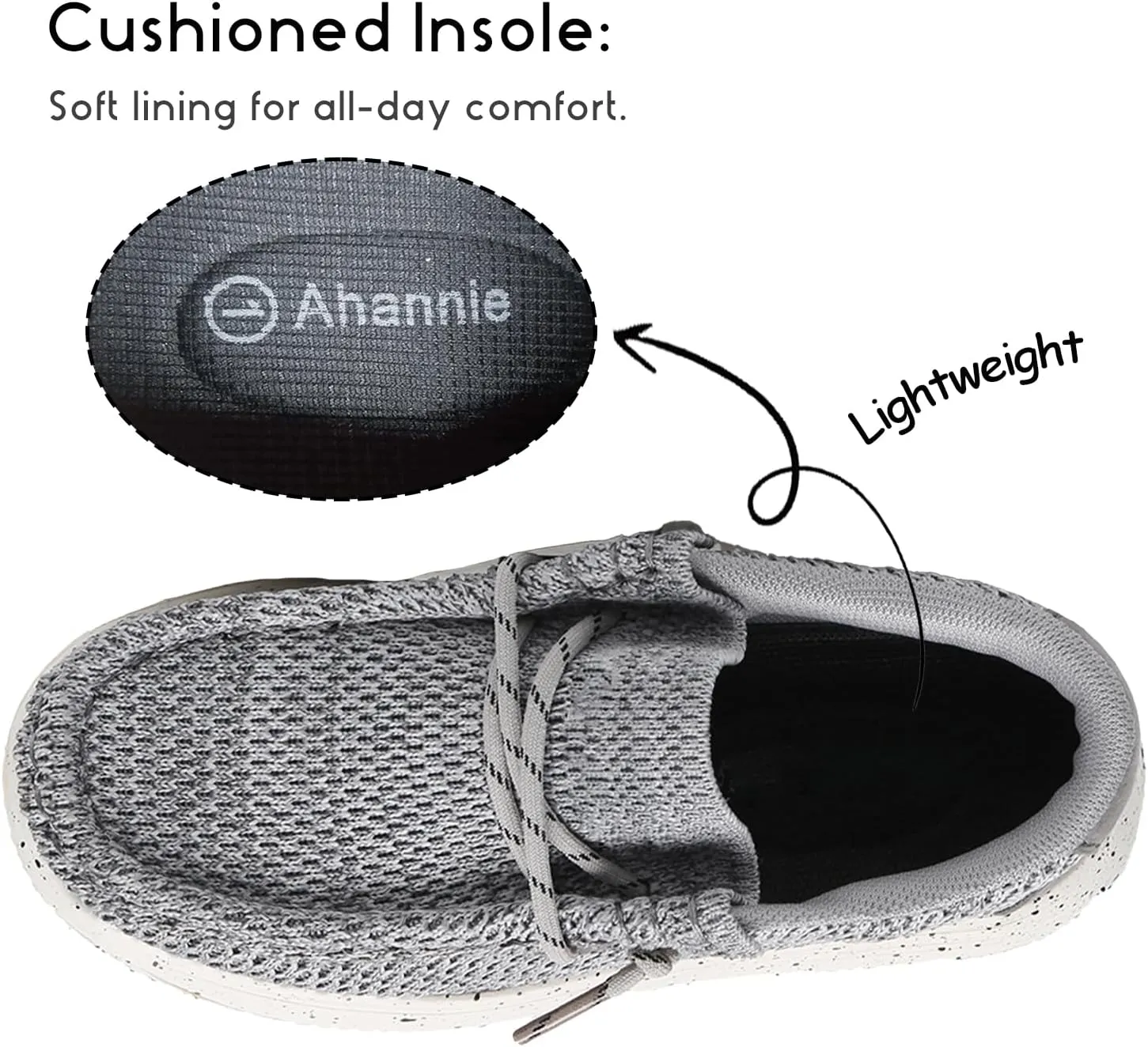 Ahannie Kids Boys Girls Loafers Slip On Casual Lightweight Walking Shoes(Toddler/Little Kid/Big Kid)