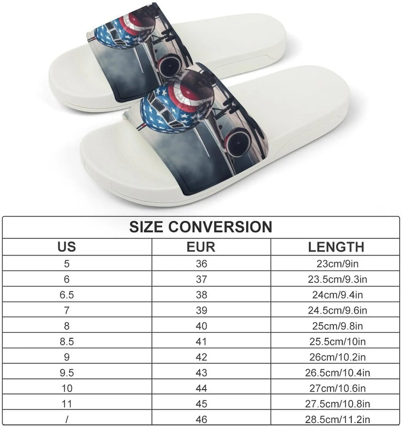 Aircraft Jets Home Slipper PVC Open Toe Shower Shoes Non-Slip Bathroom Sandals Pool Sandals for Men Women
