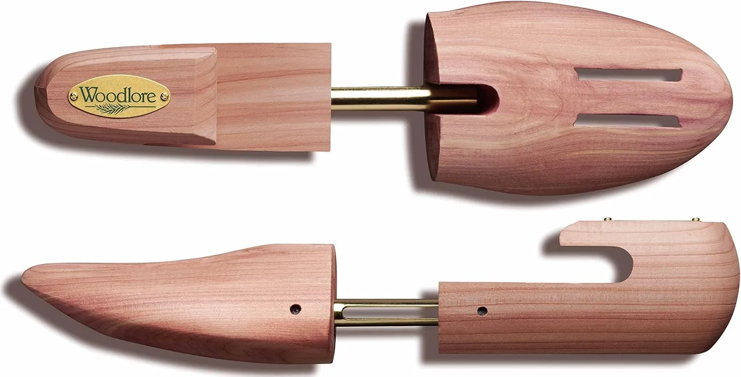 Allen Edmonds Woodlore Men’s Cedar Wood Shoe Trees (2 Pairs) Adjustable, Aromatic, MADE In USA