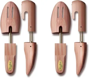 Allen Edmonds Woodlore Men’s Cedar Wood Shoe Trees (2 Pairs) Adjustable, Aromatic, MADE In USA