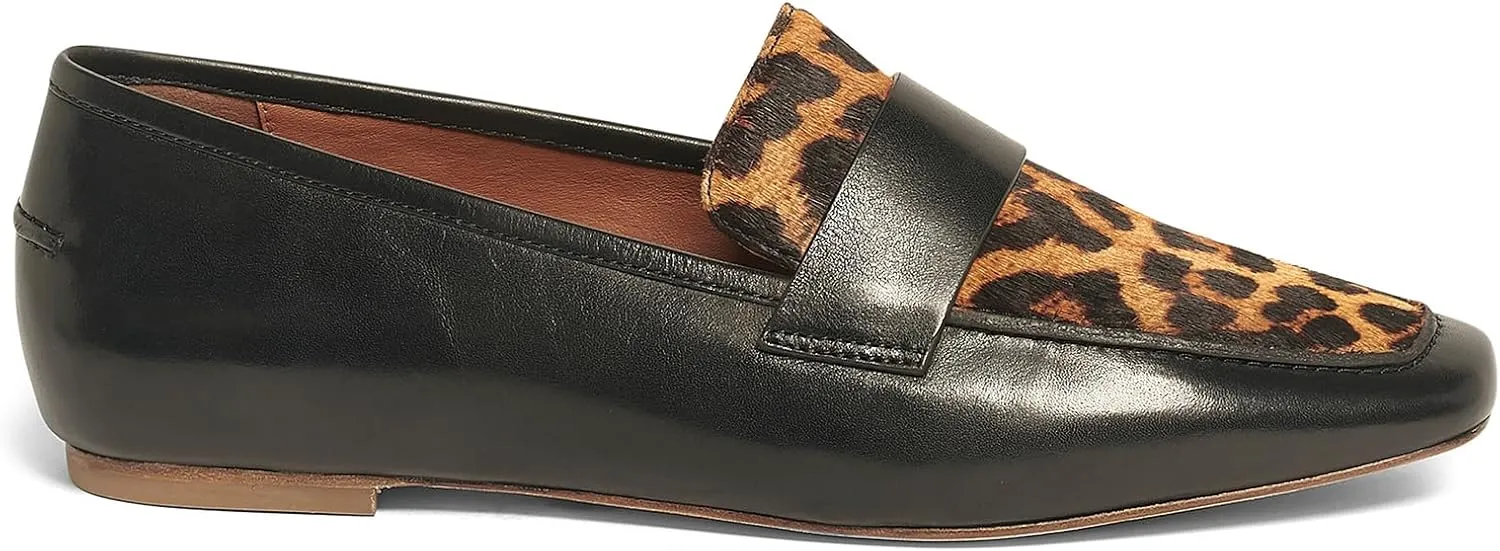Anthony Veer Nancy Suede Loafers for Women | Handcrafted from Italian Leather | Piping Apron Detail | Contouring Ortholite® Bedded Insoles | Stacked Leather Heel