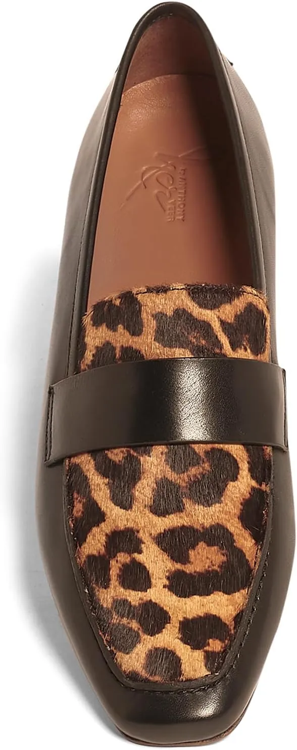 Anthony Veer Nancy Suede Loafers for Women | Handcrafted from Italian Leather | Piping Apron Detail | Contouring Ortholite® Bedded Insoles | Stacked Leather Heel