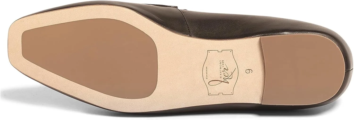 Anthony Veer Nancy Suede Loafers for Women | Handcrafted from Italian Leather | Piping Apron Detail | Contouring Ortholite® Bedded Insoles | Stacked Leather Heel