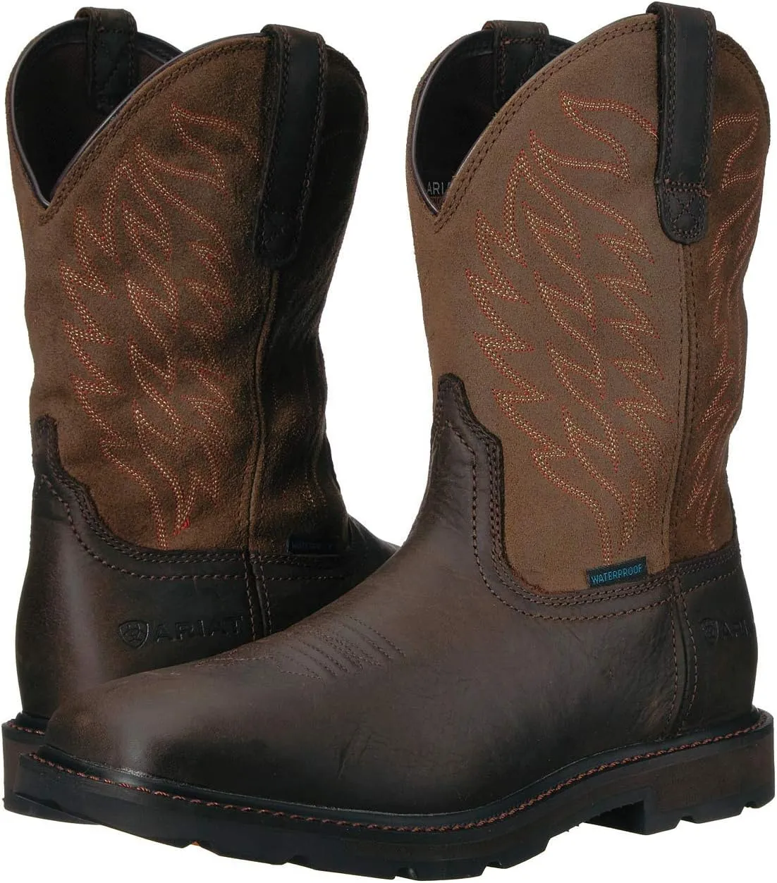 Ariat Men's Groundbreaker Wide Square Toe Waterproof Work Boot