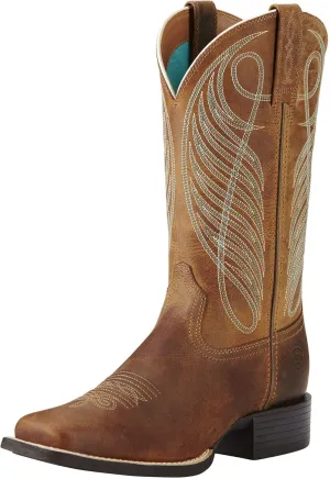 Ariat Women's Round Up Wide Square Toe Western Boot