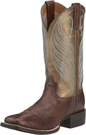Ariat Women's Round Up Wide Square Toe Western Boot