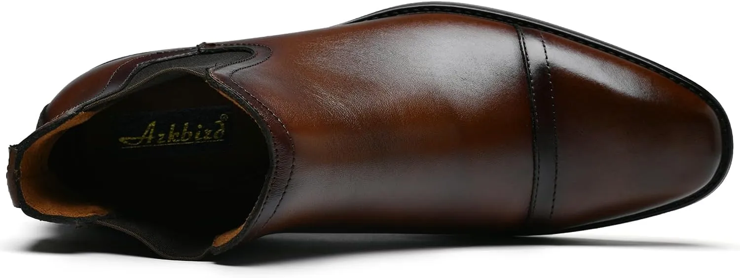 Arkbird Men's Brown Oxford Dress Boots