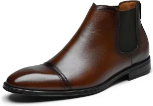Arkbird Men's Brown Oxford Dress Boots