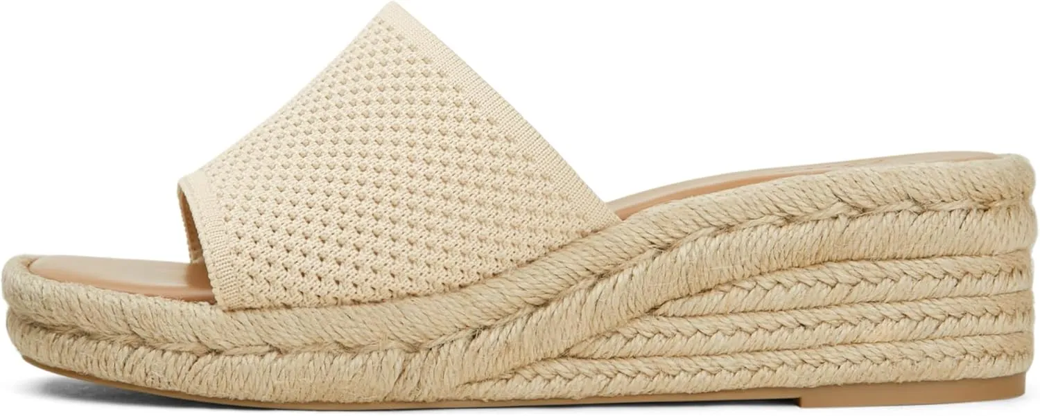 Arromic Women's Espadrilles Wedge Platform Sandals Comfortable Slip On Slides for Women Summer Beach Casual Outdoor Dress Heels Shoes