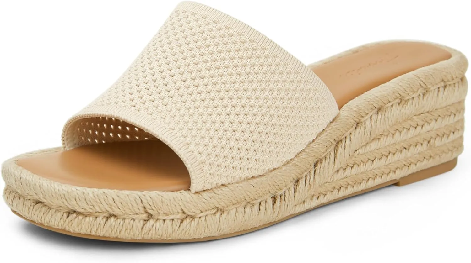 Arromic Women's Espadrilles Wedge Platform Sandals Comfortable Slip On Slides for Women Summer Beach Casual Outdoor Dress Heels Shoes