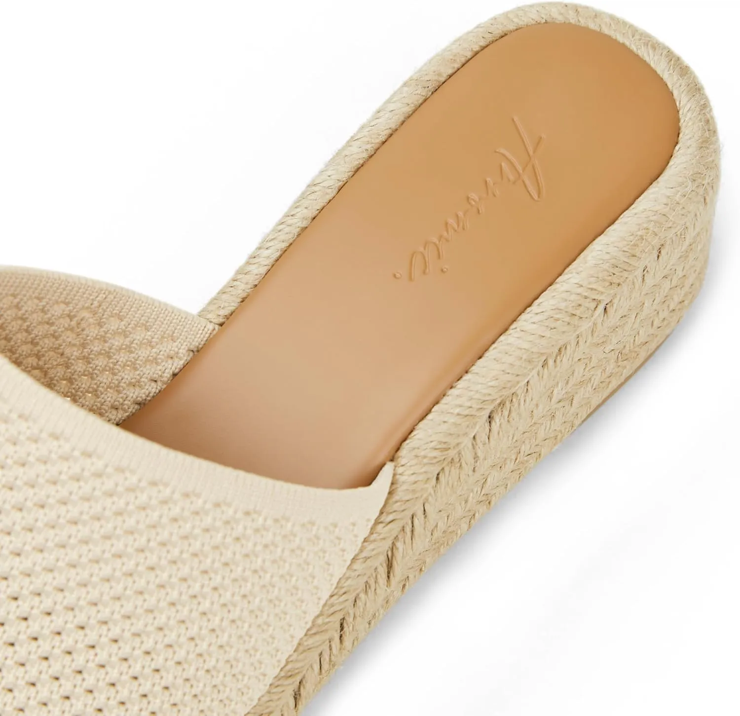 Arromic Women's Espadrilles Wedge Platform Sandals Comfortable Slip On Slides for Women Summer Beach Casual Outdoor Dress Heels Shoes