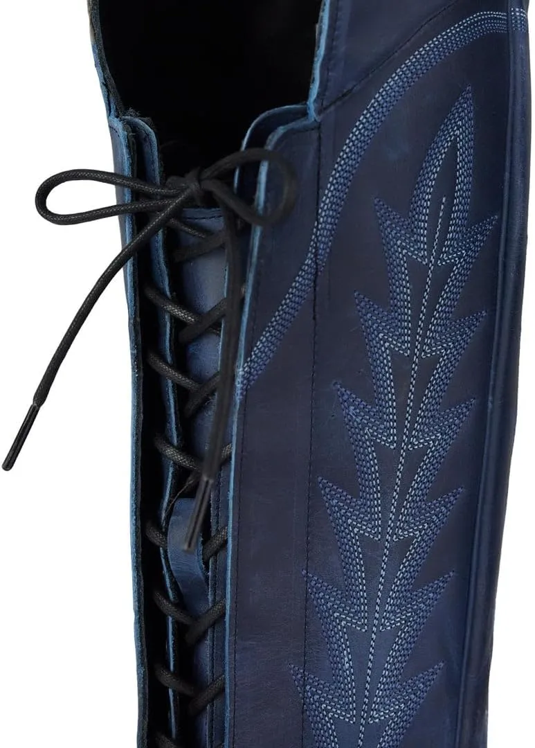 Atuelang Cowboy Boots for Women Thigh High Cowgirl Boots Wide Calf Western Embroidered Over The Knee Boots