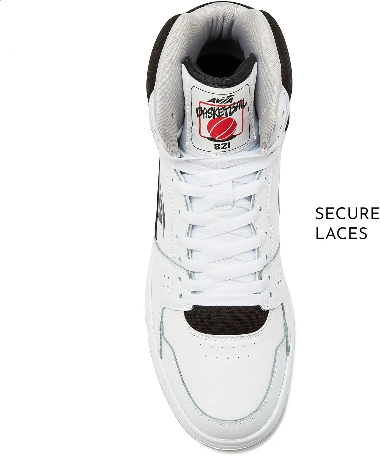 Avia 821 High Top Sneakers for Men, Indoor or Outdoor Mens Basketball Shoes, Size 7 to 16 Retro High Top Shoes Men or Women