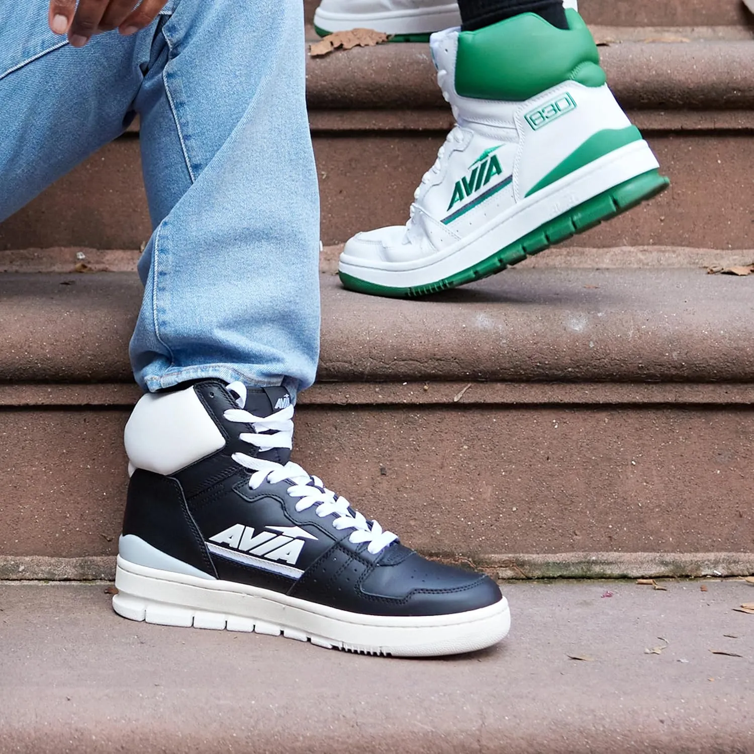 Avia 830 Men's Basketball Shoes, Retro High Top Sneakers for Men Indoor or Outdoor, Street or Court Size 7 to 16