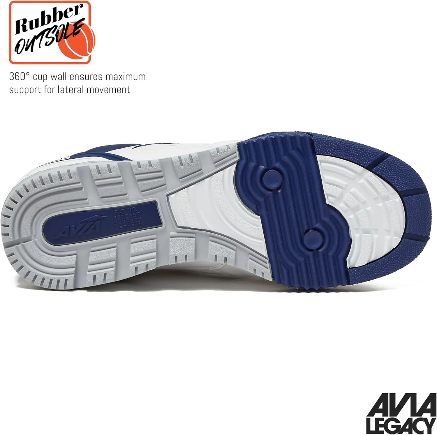 Avia 855 Basketball Sneakers for Men, Low Top Retro Womens or Mens Sneakers for Street or Court, Sizes 4.5 to 15, Blue and White, Green and Cream, or Grey and All White Shoes Men and Woman Sizes