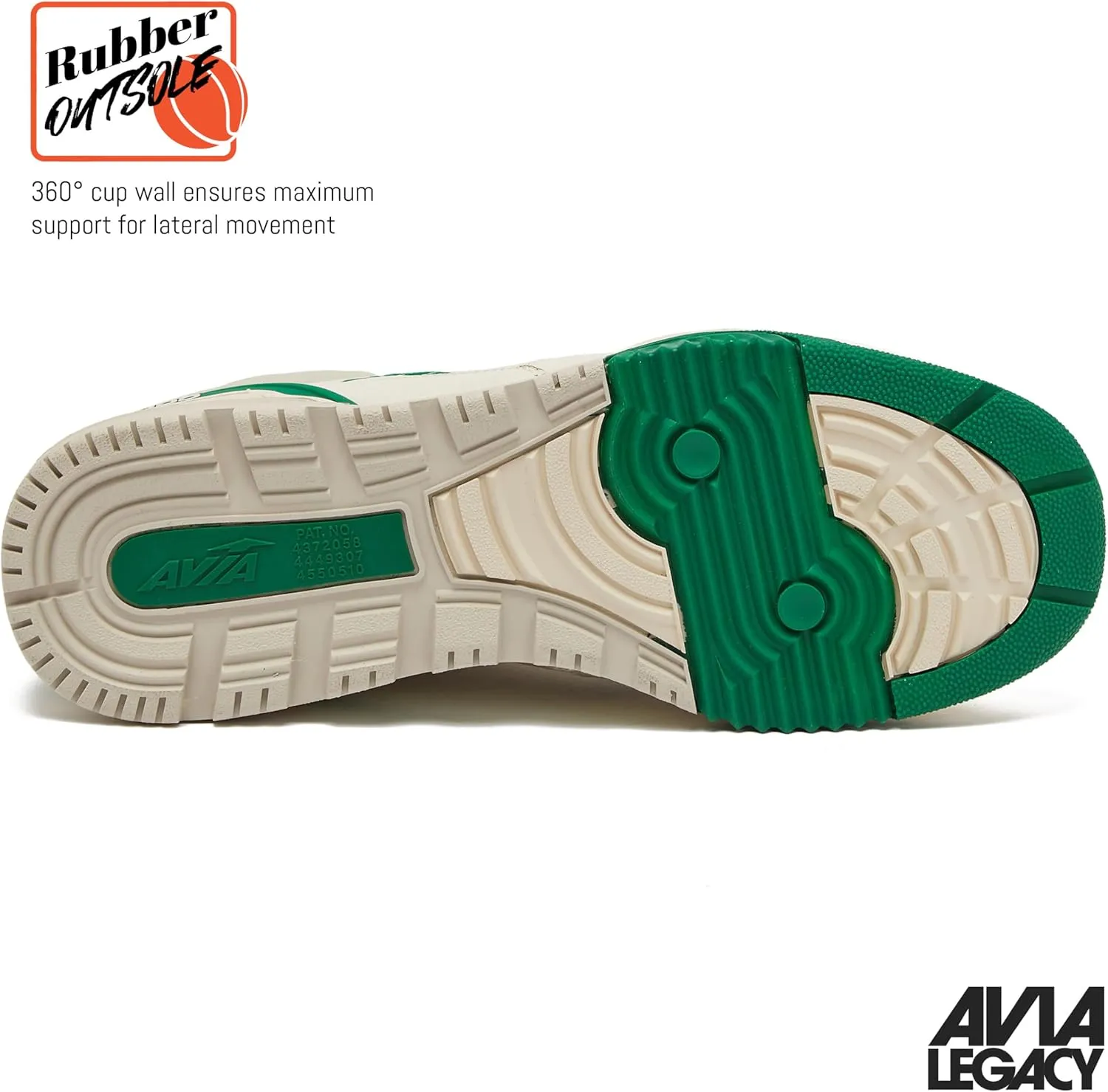 Avia 855 Basketball Sneakers for Men, Low Top Retro Womens or Mens Sneakers for Street or Court, Sizes 4.5 to 15, Blue and White, Green and Cream, or Grey and All White Shoes Men and Woman Sizes