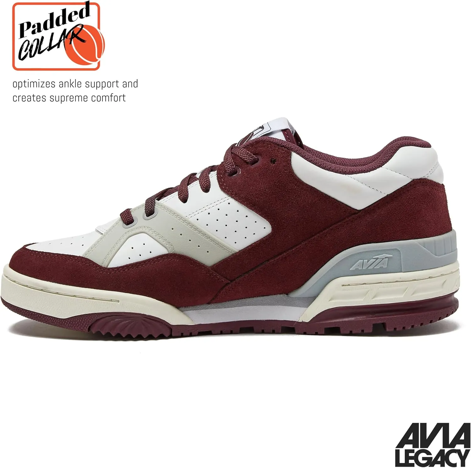 Avia 855 Basketball Sneakers for Men, Low Top Retro Womens or Mens Sneakers for Street or Court, Sizes 4.5 to 15, Blue and White, Green and Cream, or Grey and All White Shoes Men and Woman Sizes