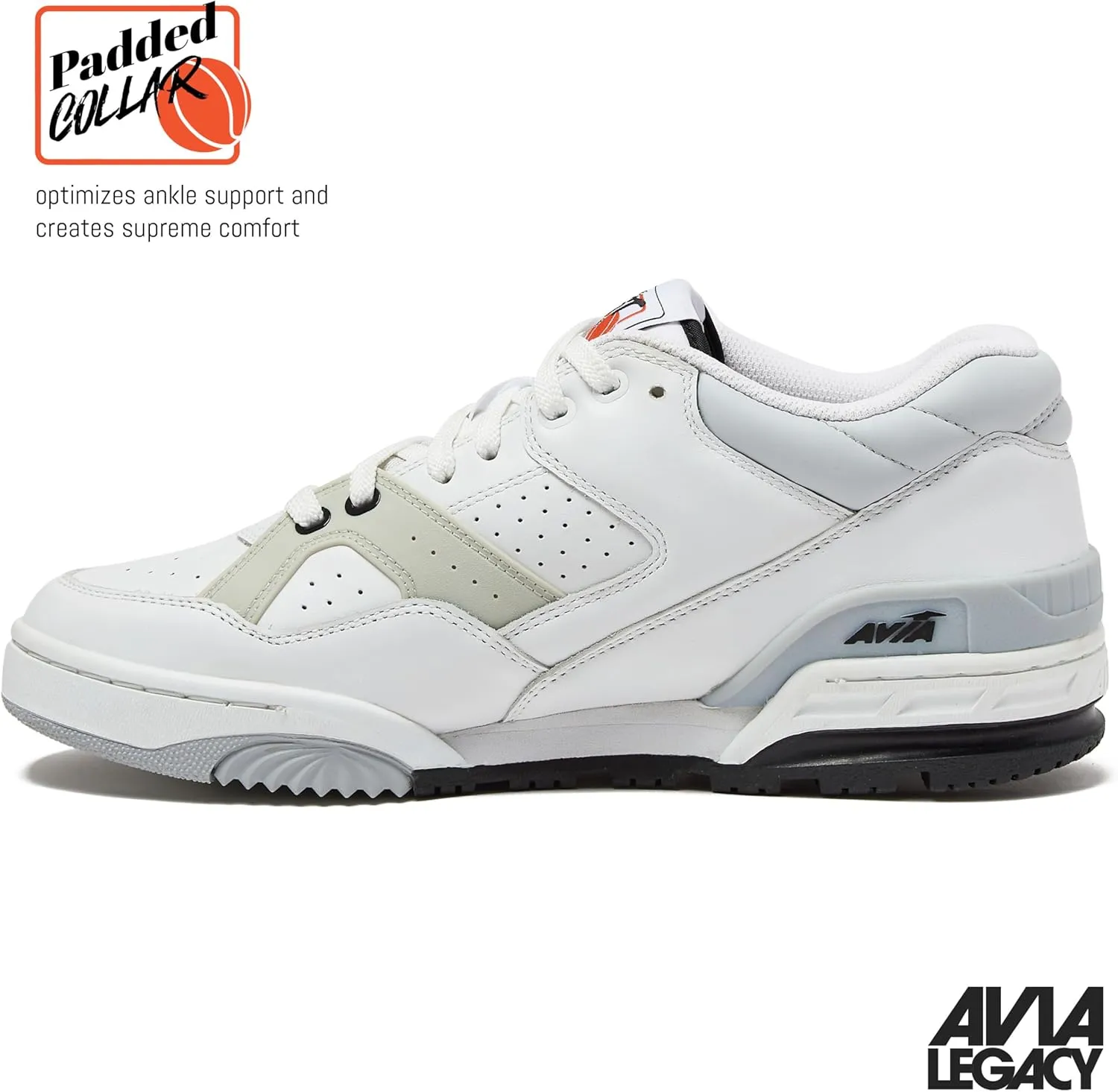 Avia 855 Basketball Sneakers for Men, Low Top Retro Womens or Mens Sneakers for Street or Court, Sizes 4.5 to 15, Blue and White, Green and Cream, or Grey and All White Shoes Men and Woman Sizes