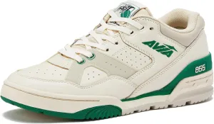 Avia 855 Basketball Sneakers for Men, Low Top Retro Womens or Mens Sneakers for Street or Court, Sizes 4.5 to 15, Blue and White, Green and Cream, or Grey and All White Shoes Men and Woman Sizes