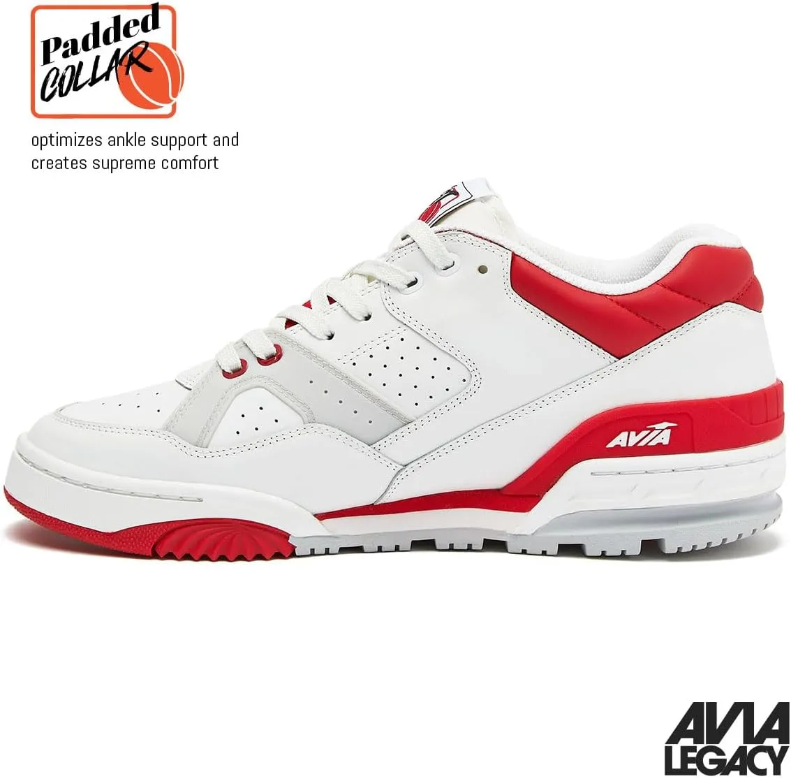 Avia 855 Men’s Basketball Shoes, Low Top Retro Sneakers for Indoor or Outdoor, Street or Court, Sizes 7 to 15