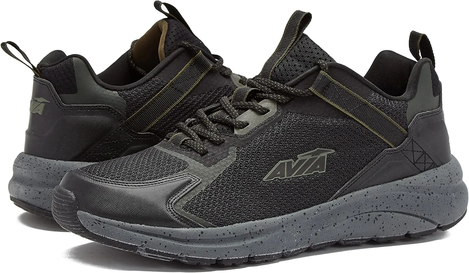 Avia Canyon Men’s Trail Shoes and Walking Sneakers with Arch Support and Breathable Mesh