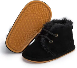 Baby Boys Girls Shoes Infant High-Top Ankle Sneakers Non-Slip Soft Sole Toddler Prewalker Newborn First Walkers Crib Shoes
