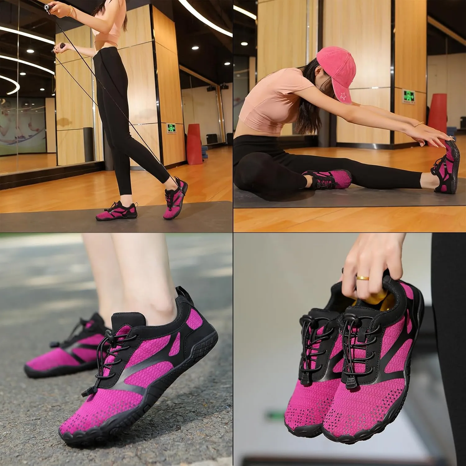 Barefoot Shoes Mens Womens Minimalist Cross Training Shoes with Wide Toe Box Athletic Zero Drop Trail Walking Hiking Running Sneakers