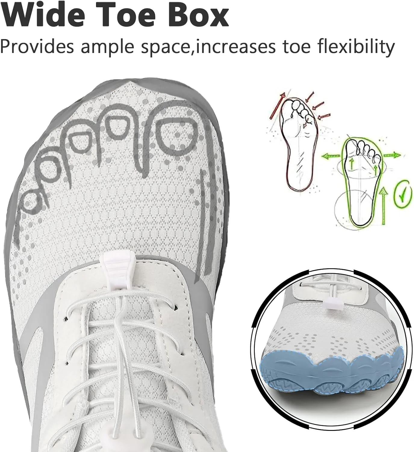 Barefoot Shoes Mens Womens Minimalist Cross Training Shoes with Wide Toe Box Athletic Zero Drop Trail Walking Hiking Running Sneakers