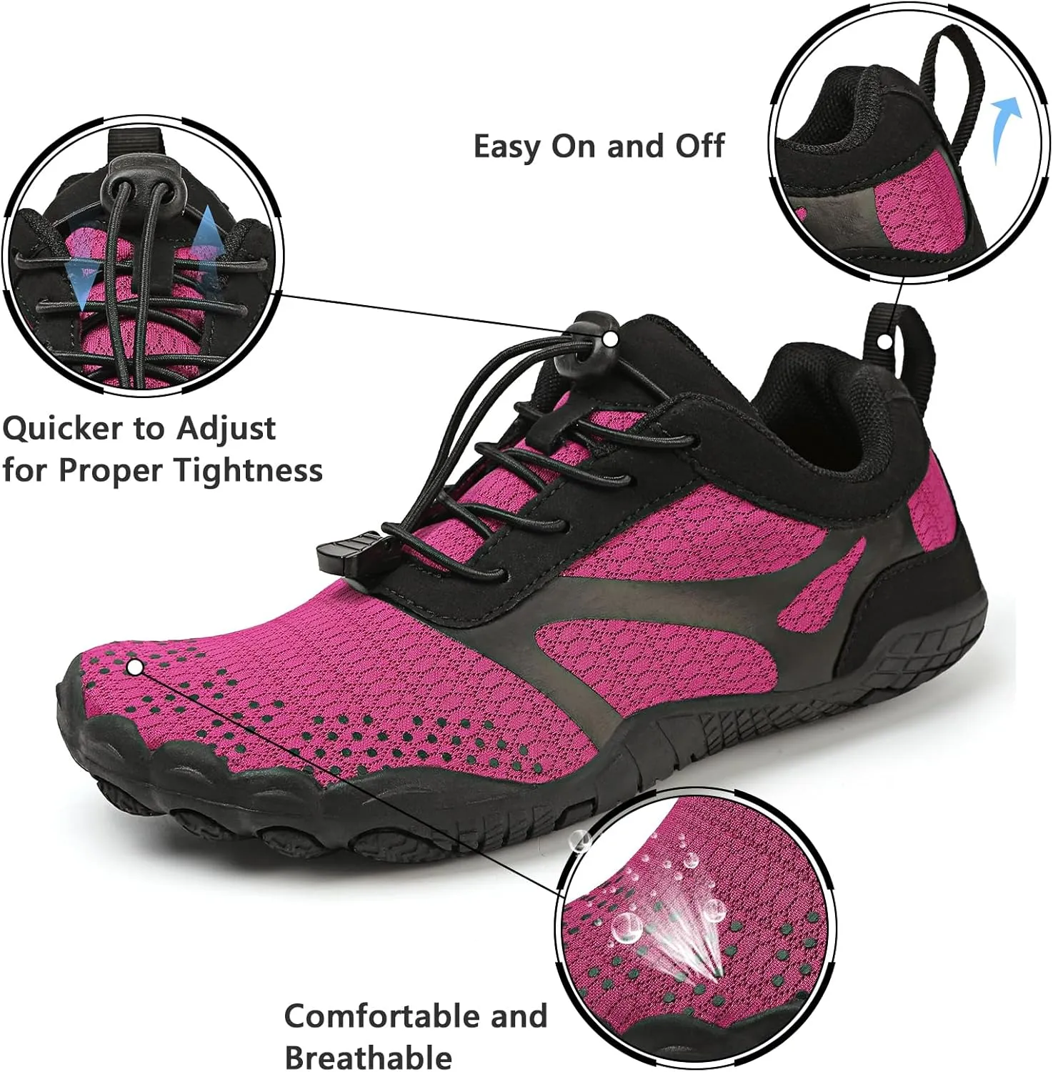 Barefoot Shoes Mens Womens Minimalist Cross Training Shoes with Wide Toe Box Athletic Zero Drop Trail Walking Hiking Running Sneakers