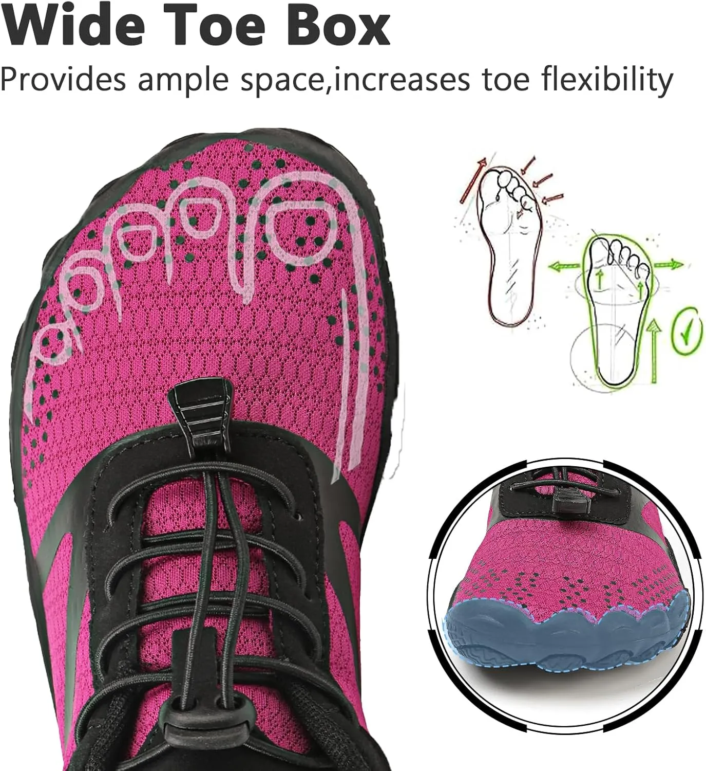 Barefoot Shoes Mens Womens Minimalist Cross Training Shoes with Wide Toe Box Athletic Zero Drop Trail Walking Hiking Running Sneakers