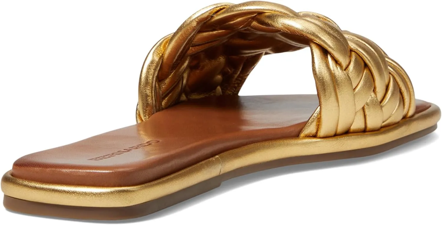 Bernardo Women's Troy Flat Sandals, Comfortable Chic Leather Slip-On