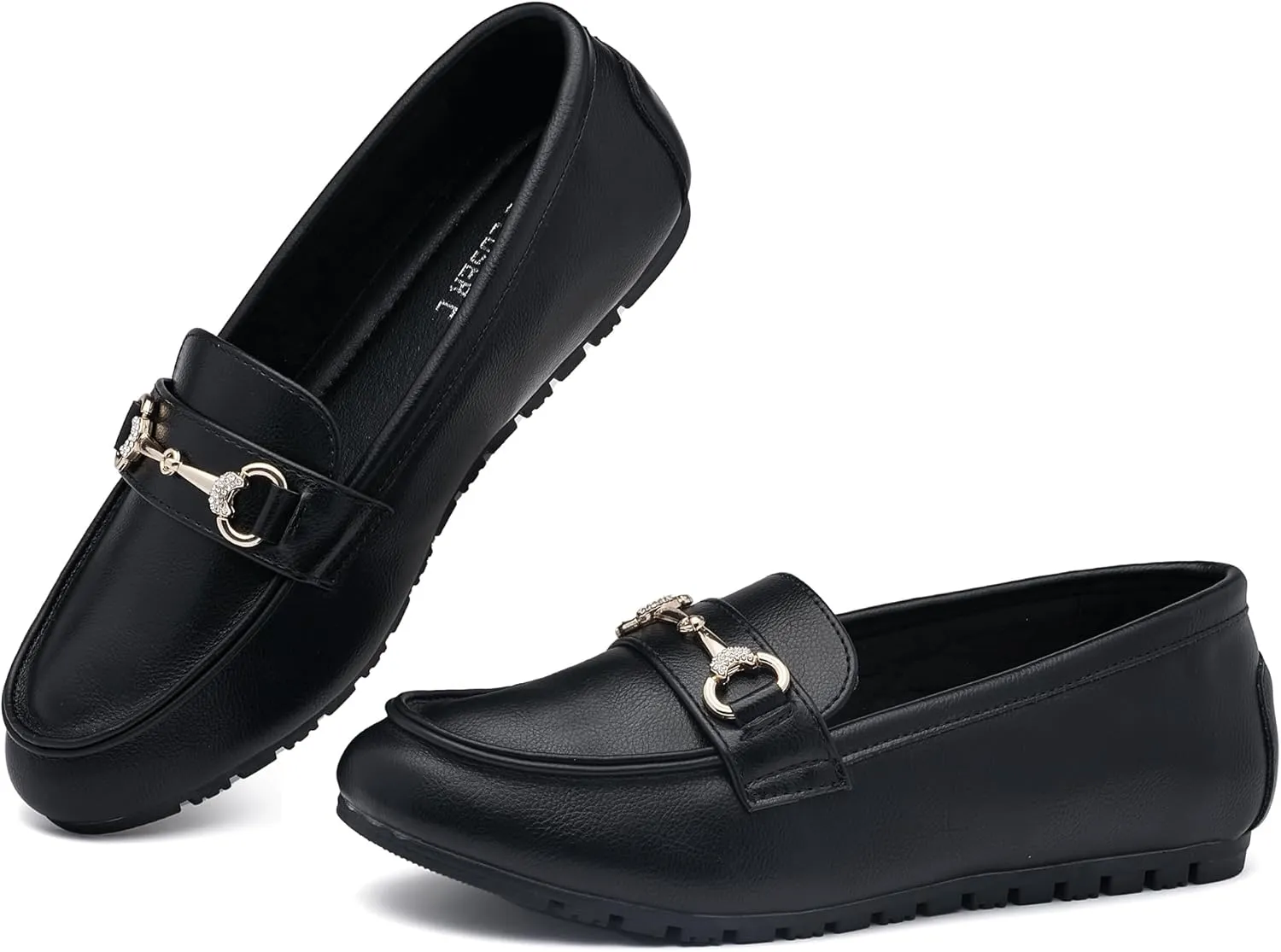 BGSTGUDS Women's Wide Loafers Shoes Cute Dressy Shoes Ladies Comfort Slip Ons Work Shoes